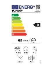 Arçelik 7100 M 7 Kg 1000 Devir Beyaz Çamaşır Makinesi